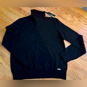 T Tahari Black Turtleneck Sweater